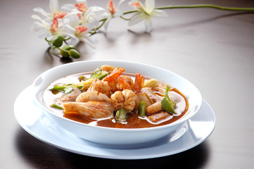 Thai Dishes - Tom Yam Kung asia food