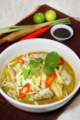 Laksa is traditional food in Malaysia