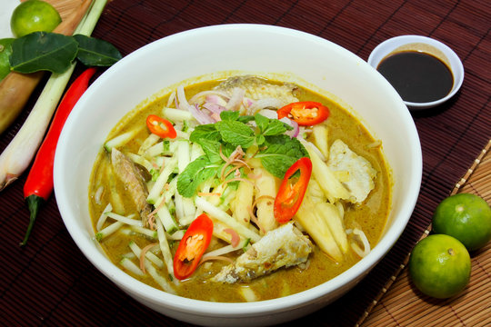 Laksa is traditional food in Malaysia