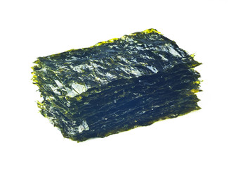seaweed, fried seaweed on the background © heinteh