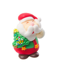 Santa Claus figurine on background