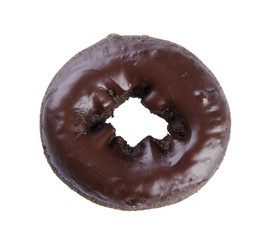 chocolate donuts on a background