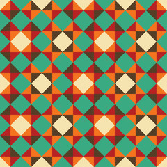 Bright geometric retro pattern