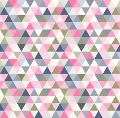Meubelstickers Zigzag Abstract geometrisch naadloos patroon met driehoeken