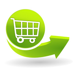 chariot sur symbole vert