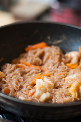Stir-Fried Rice Noodle with Shrimp,Pad Thai Goong Sod