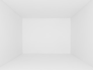 white wall,empty room,3d interior