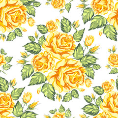 Seamless texture of roses