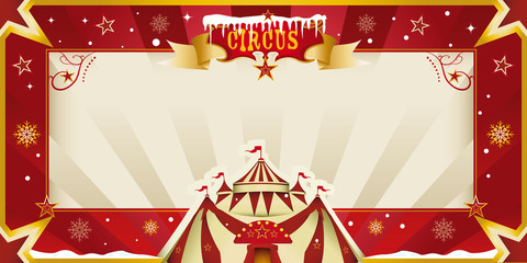 Fantastic christmas circus invitation © christophe BOISSON