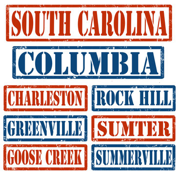 South Carolina Cities stamps