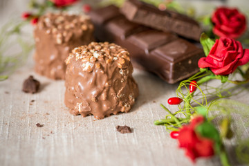 Closeup chocolate