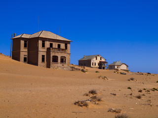 Sand in abandoned house in Kolmanskop ghost town