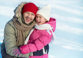 Man and his daughter