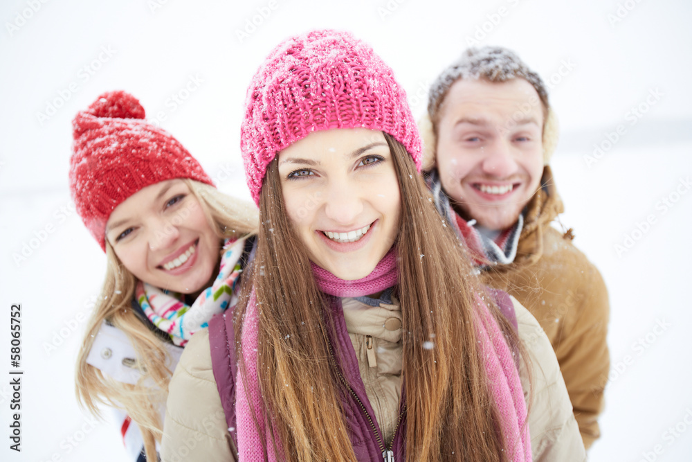 Poster Girl in winterwear