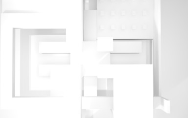 Abstract Architecture. abstract white building