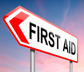 First aid concept.