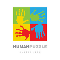 Fair hands puzzle logo