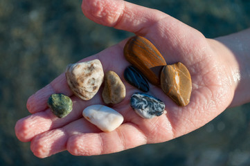 Pebbles from beach
