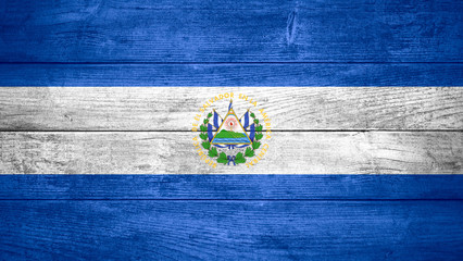 flag of El Salvador - obrazy, fototapety, plakaty