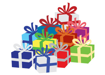 Montagne de cadeaux