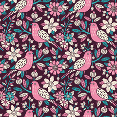 Seamless floral pattern - 58068988