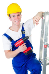 freundlicher junger Heimwerker