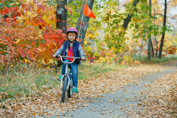 Little boy on bicycle