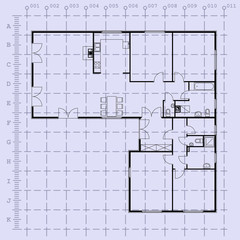 architectural background blueprint. vector illustration