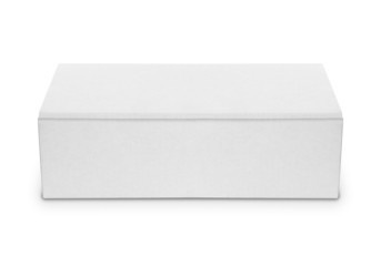 blank software or shoe box isolated over white background  ready