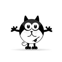 funny animal art vector illustration