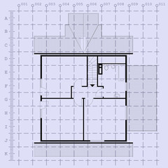 architectural background blueprint. vector illustration
