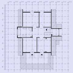 architectural background blueprint. vector illustration