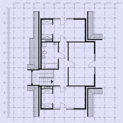 architectural background blueprint. vector illustration