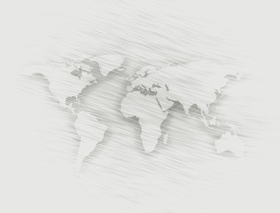 World map pencil sketch