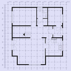 architectural background blueprint. vector illustration