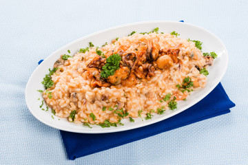 Risotto con frutti di mare