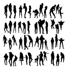 Vector Fashion Model Silhouettes. Part 1.