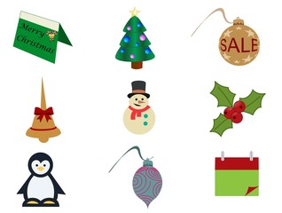 Christmas icons set