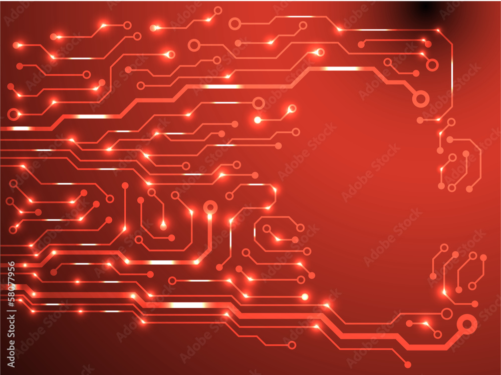 Poster technology hi-tech circuit board texture