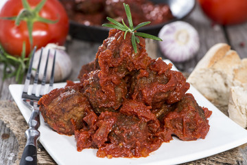 Fresh made Meatballs with Sauce