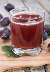 Fresh made Plum Juice