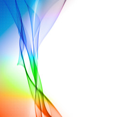 Obraz premium Courbe et dégradé arc en ciel