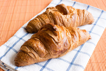 Fresh and tasty croissant