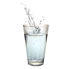 Realistic water splash.