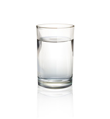 Realistic water glass.