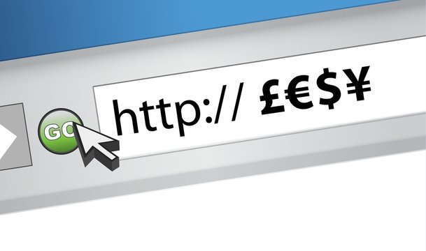 browser and currency symbol.