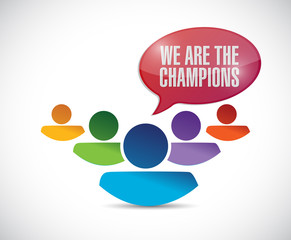 we are the champions illustration design