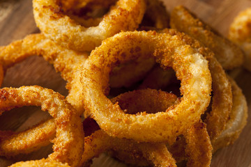 Homemade Crunchy Fried Onion Rings © Brent Hofacker