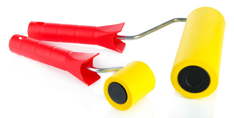 Paint roller isolated on white