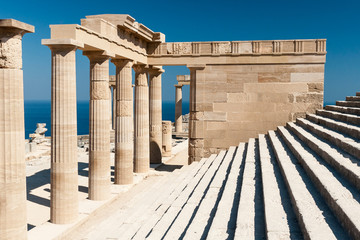 Ruins of temple of Athena Lindia